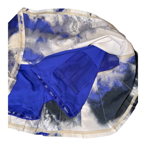 Lululemon Run Pace Setter Skirt 2 Black Blue Milky Way Print Activewear w/Bag‎ - Picture 10 of 13